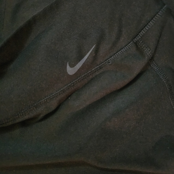 Capris Nike Go Dri Fit High Rise Black Womens M - Picture 3 of 14